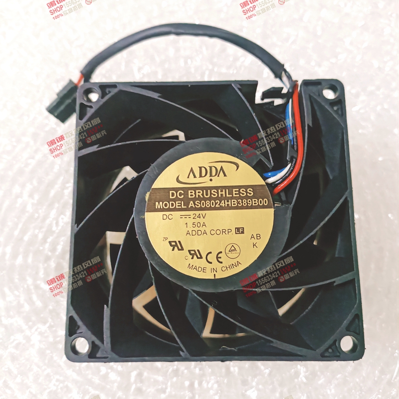 原装协禧AS08024HB389B00 24V 1.5A 8038 3.4线PWM变频器风扇