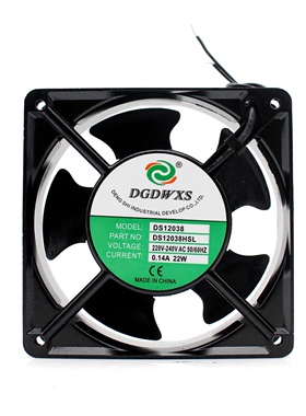 DGDWXS风扇DS12038轴流风机DS12038HSL静音散热工业风扇220V