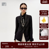 HPLY荷比俪新品 女HDD41630604 女荷叶边衣领可拆卸装 饰衬衫