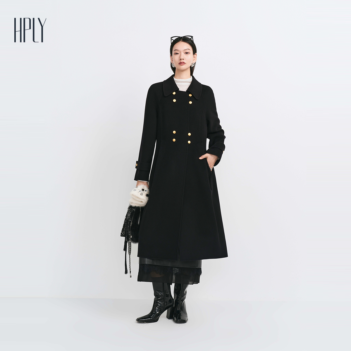 复古摩登 微垫肩 收腰设计