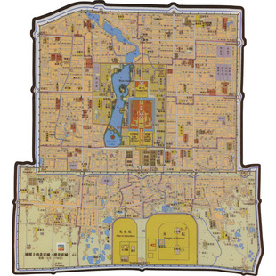 地图上的北京城·清北京城 中国地图出版社 中国地图出版社 中国通史