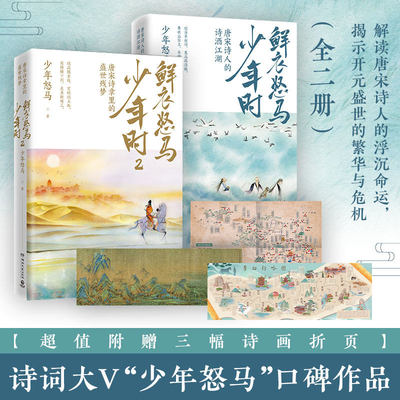 鲜衣怒马少年时全套1+2 一字一句读红楼 少年怒马著 长安客以诗歌之眼揭示盛世的繁华与危机唐宋诗人命运轨迹K