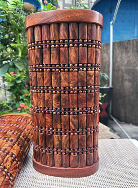 越南黄花梨老料麻将枕34.5×17×9降香黄檀红木片凉枕工艺礼品
