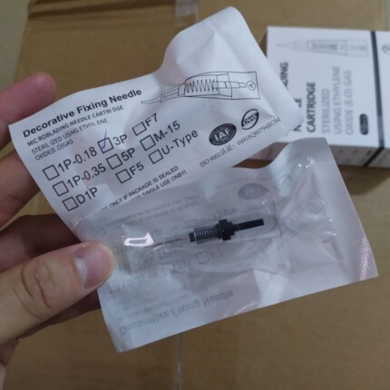 10个 Decorative Fixing Needle 纹绣机器针 带A大号大口免麻针
