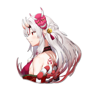 百鬼绫目hololive虚拟主播二次元卡通反光汽车贴纸车身贴后玻璃贴