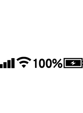 WIFI信号电量标志汽车贴纸
