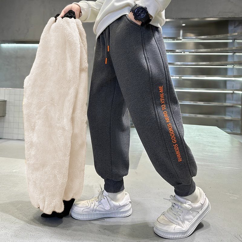 男童冬季加绒加厚裤子运动裤中大童卫裤羊羔绒保暖一体绒儿童长裤,童装/婴儿装/亲子装,运动裤卫裤,淘宝优惠券,粉丝福利购,淘宝优惠卷