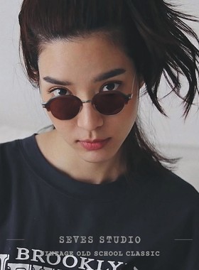 眼镜框墨镜圆形个性女舒适墨镜