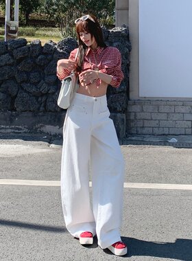 mali 玛莉&美式复古｜解构廓形｜弯刀工装裤女