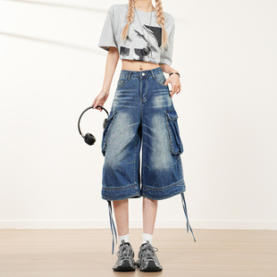 【M4】夏日新品｜流行趋势｜潮流猎手  时髦工装多口袋七分中裤