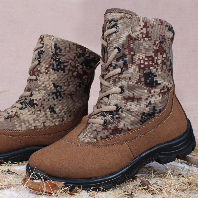 Bottes militaires pour homme en toile - chaud - Ref 1402683 Image 5