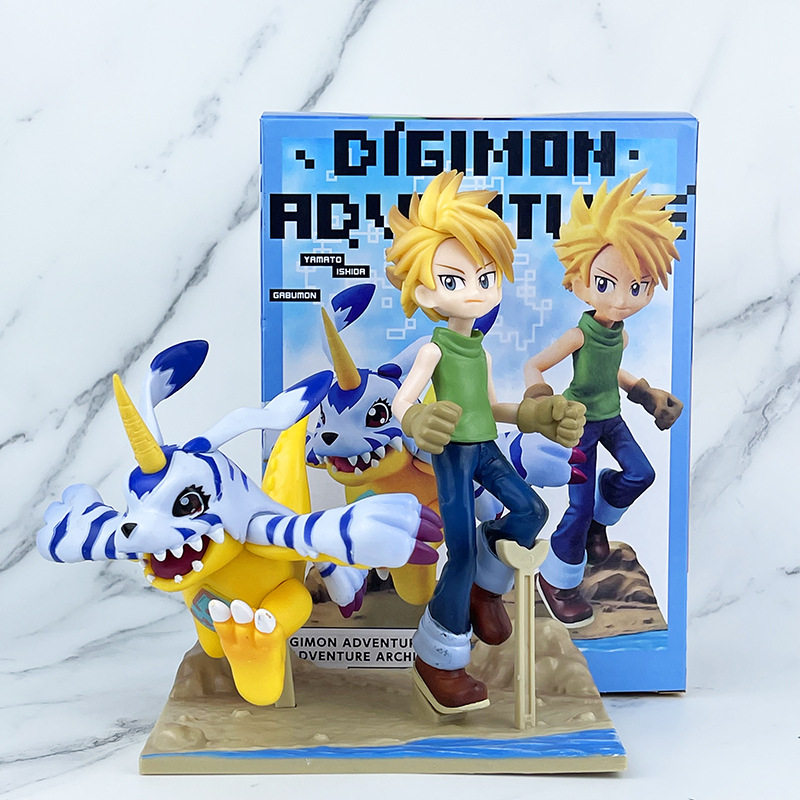 数码宝贝数码暴龙八神太一 加布兽场景模型公仔摆件 手办,家居饰品,3D模型摆件,淘宝优惠券,粉丝福利购,淘宝优惠卷