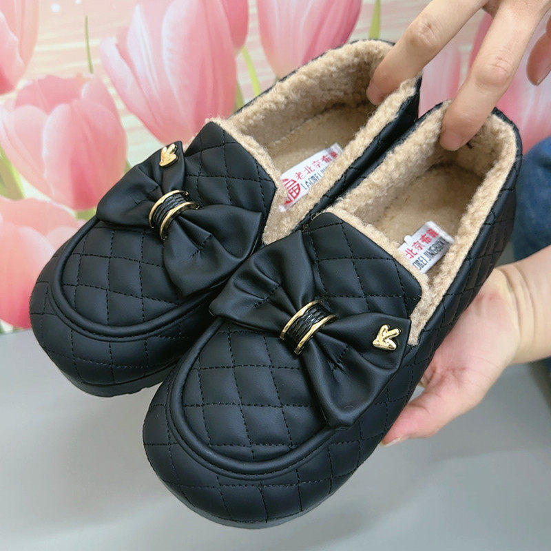 冬季老北京棉鞋女加绒保暖妈妈鞋