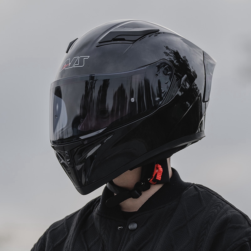 艾狮摩托车头盔男仿赛机车防雾四季骑行蓝牙3c认证夏季大头围全盔