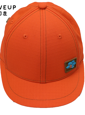 MOVEUP幻走2024春季新款纯棉主题绣花撞色织带设计师时尚休闲帽