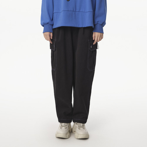 松紧腰 趣味章仔 口袋