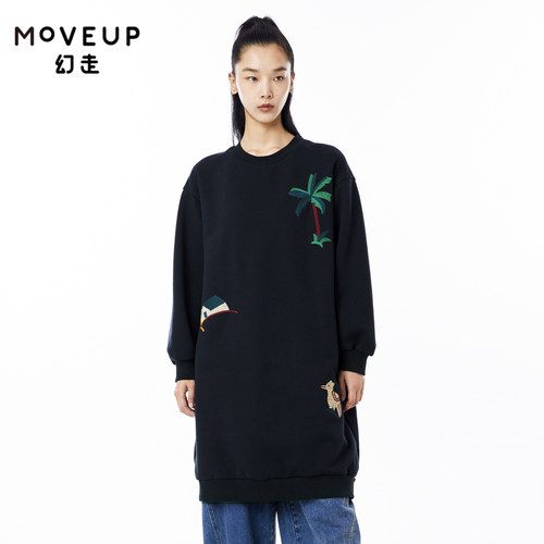 冬季加绒绣花Moveup设计师