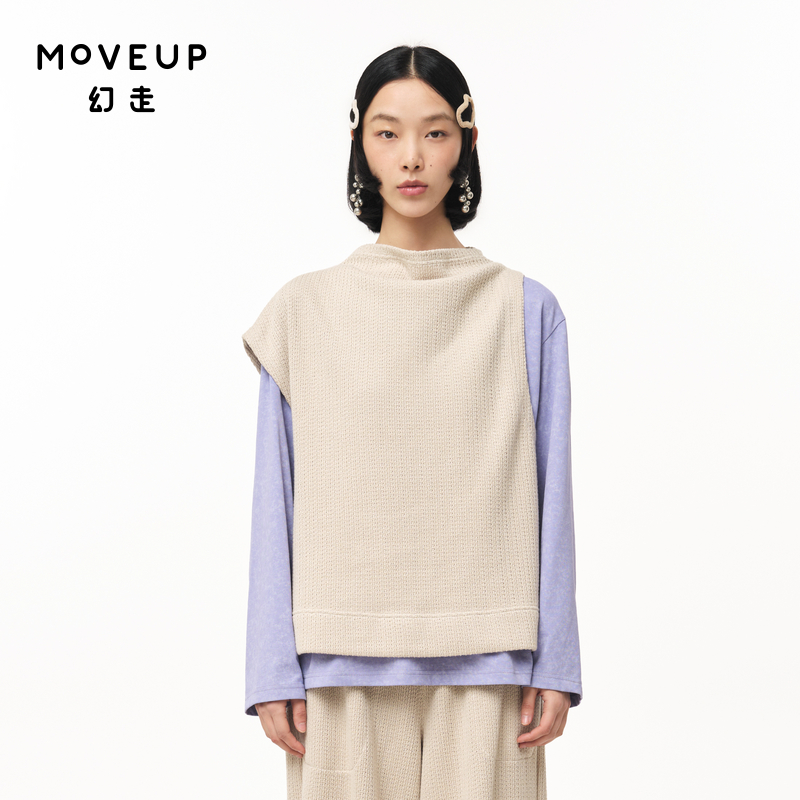 圆领 不对称袖口 粗犷保暖