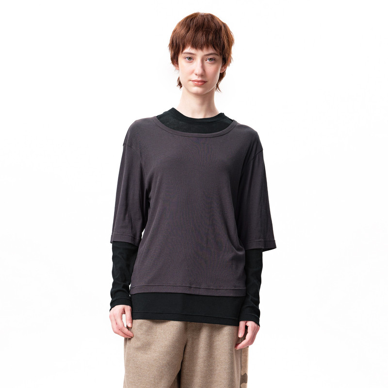 撞色、圆领、轻薄舒适