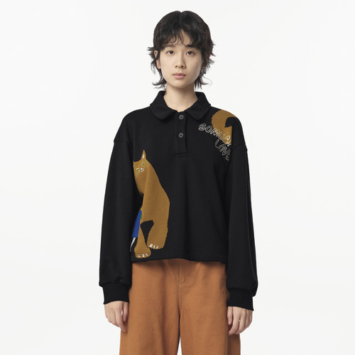 翻领 趣味印花 细腻柔软