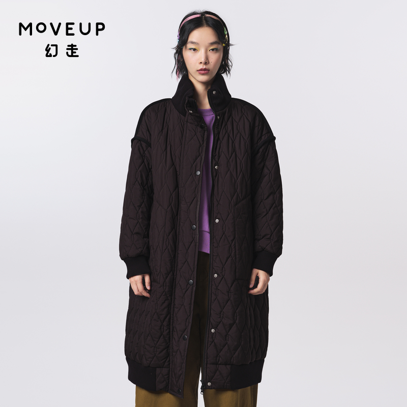 绣花长款棉外套Moveup设计师