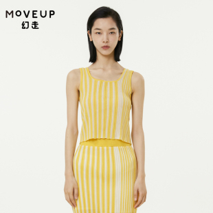 针织衫 yangyang系列吊带条纹设计师短款 女 新品 MOVEUP幻走2022夏季