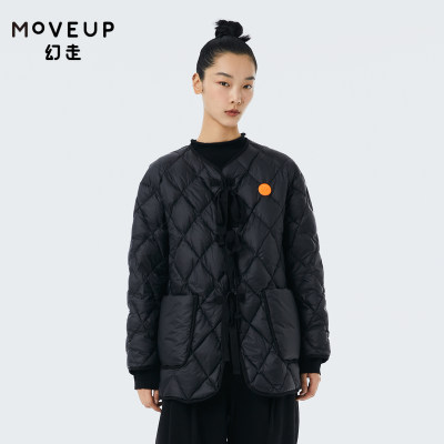 织带中长款羽绒服Moveup设计师