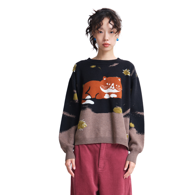 圆领、小落肩、撞色渐变