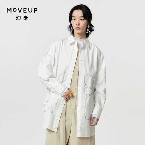 纯棉衬衫Moveup幻走印花