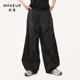 商场同款 MOVEUP幻走2024秋季 新款 撞色明线设计师休闲直筒裤 女