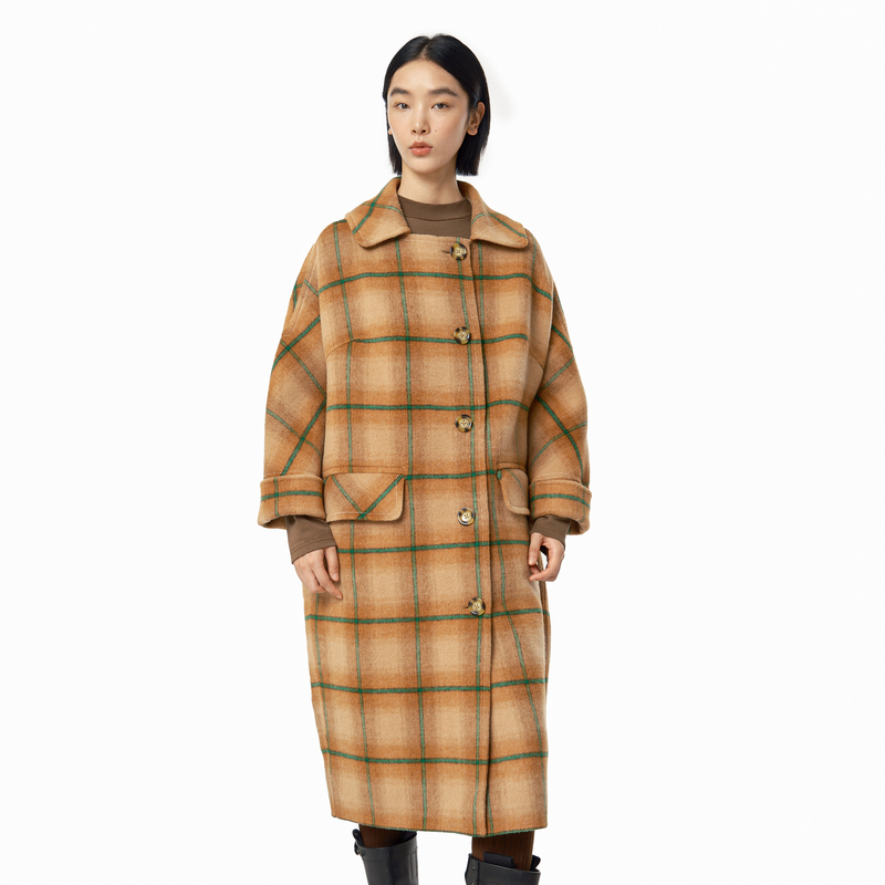 大翻领 树脂扣 口袋