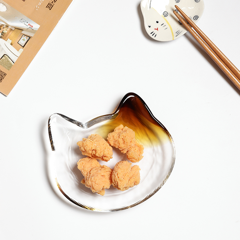 日本进口aderia石冢猫咪手工碟子