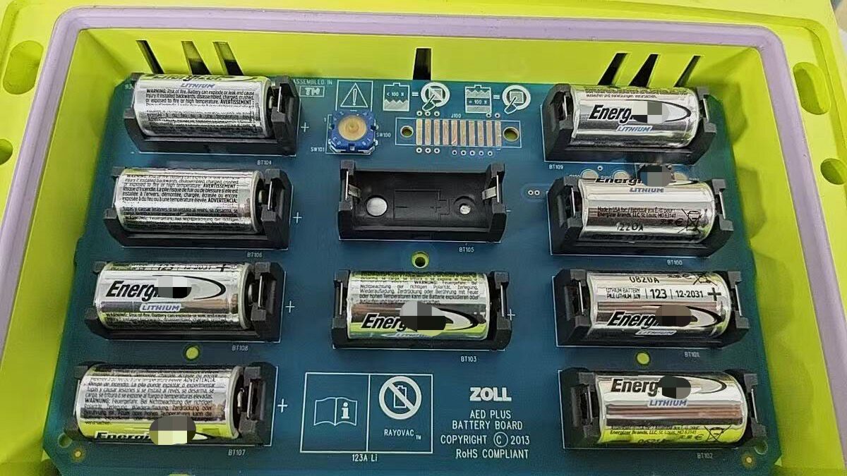 可开票ZOLL体外除颤仪用锂电池CR123 3V电池 ADE体外除颤仪电池