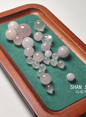 10颗圆珠无孔粉晶配件diy饰品
