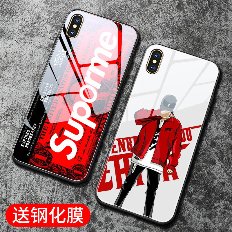 苹果x手机壳iphone玻璃xs抖音同款max网红superme男iphonex硅胶全包软壳iponeX潮牌个性ins超火xmas明星xsm潮|ruв категории Цифровые аксессуары, аксессуары для мобильных телефонов, телефон защитный кожух/оболочка - от Buy2taobao.com для оказания профессиональной услуги покупки агента Taobao