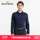 商务T恤爸爸装 布兰施男装 男春季 新款 高档翻领凉感长袖 POLO衫