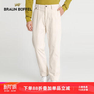 BUFFEL 微弹保暖直通长裤 布兰施男士 男式 都市休闲裤 BRAUN