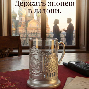 OZON跨境热销 俄罗斯克里姆林宫五角星沙银杯托红茶杯 威士忌酒杯