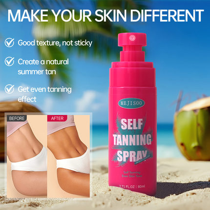 亚马逊跨境Self Tanning Spray健美体古铜肤色身体美黑喷雾