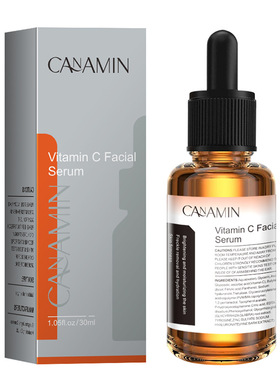 跨境供Vitamin C Facial Serum维生素C精华液补水保湿熬夜护理