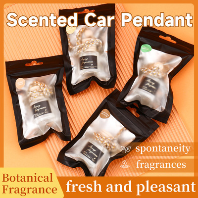 跨境车载香薰吊坠香水挂饰油溶性香薰精油Car Fragrance Pendant
