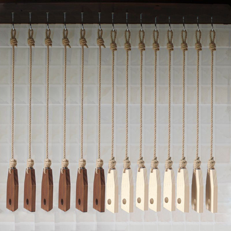 服装店橱窗吊环 麻绳复古吊架个性装修道具木片吊挂房顶墙架展示