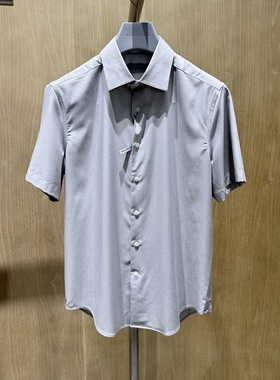 卡尔丹顿男装正品25春夏商务休闲短袖衬衫KFAS43003PAG3吊牌1380