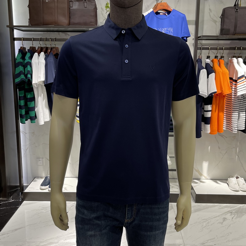 华斯度VASTO男装春夏款纯棉纯色翻领短袖T恤01C051196专柜2889Z