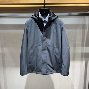 博斯绅威BOSSsunwen2024秋冬休闲连帽毛皮服装羽绒服144317323070