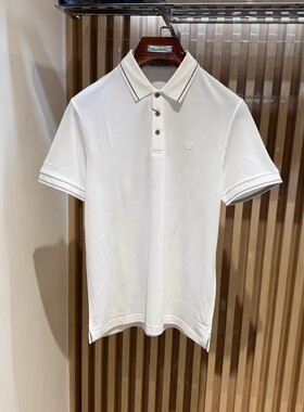 卡尔丹顿男装正品春夏商务翻领短袖T恤7色可选KEBS50110吊牌2380