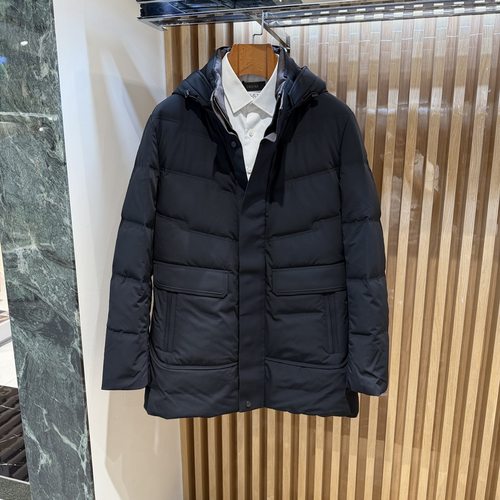卡尔丹顿秋冬款休闲兔毛皮羽绒服