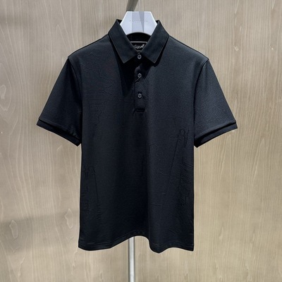 卡尔丹顿2024春夏商务翻领短袖T恤KEBS20132FAB1/KEBS20132FAV5