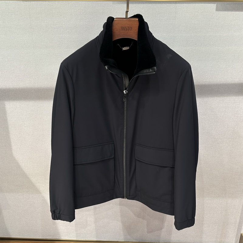 VASTO/华斯度男装秋冬款绵羊皮翻领尼克服外套32T123016专柜7989