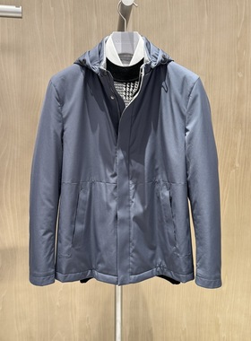 卡尔丹顿男装秋冬连帽商务休闲皮草尼克服KDAW55610LAG6专柜8800